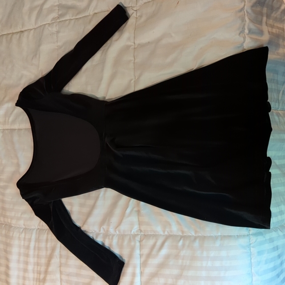 American Apparel Skater Dress Black Velvet - Picture 4 of 6